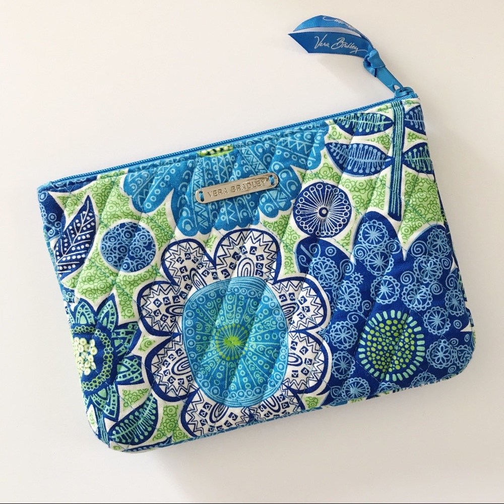 VERA BRADLEY | Doodle Daisy Large Slim Pouch